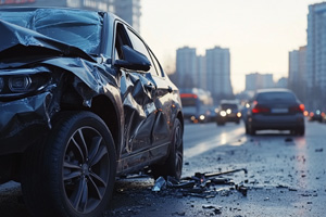 damaged car